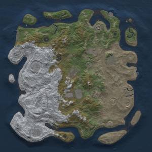 Thumbnail Rust Map: Procedural Map, Size: 4250, Seed: 38369956, 19 Monuments