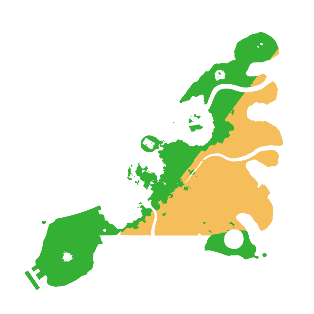 Biome Rust Map: Procedural Map, Size: 3000, Seed: 6942587