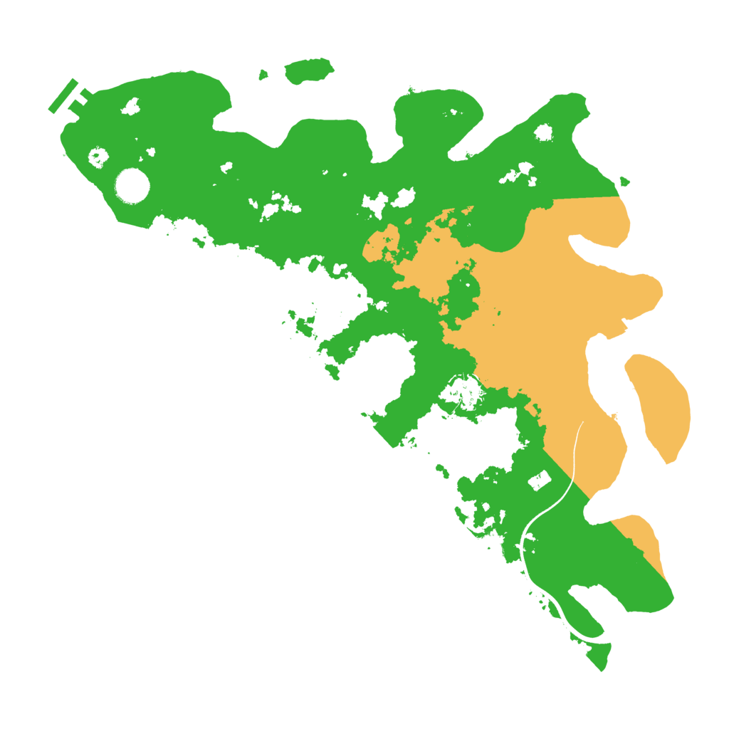 Biome Rust Map: Procedural Map, Size: 3700, Seed: 328817273