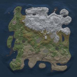 Thumbnail Rust Map: Procedural Map, Size: 3700, Seed: 781896294, 17 Monuments