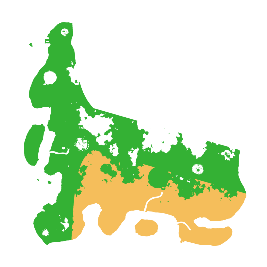 Biome Rust Map: Procedural Map, Size: 3700, Seed: 781896294