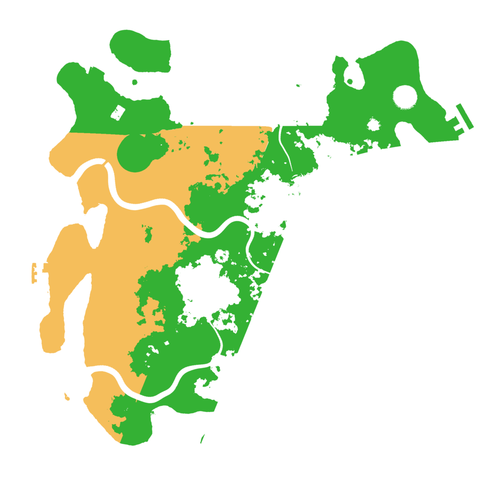 Biome Rust Map: Procedural Map, Size: 3700, Seed: 6930058