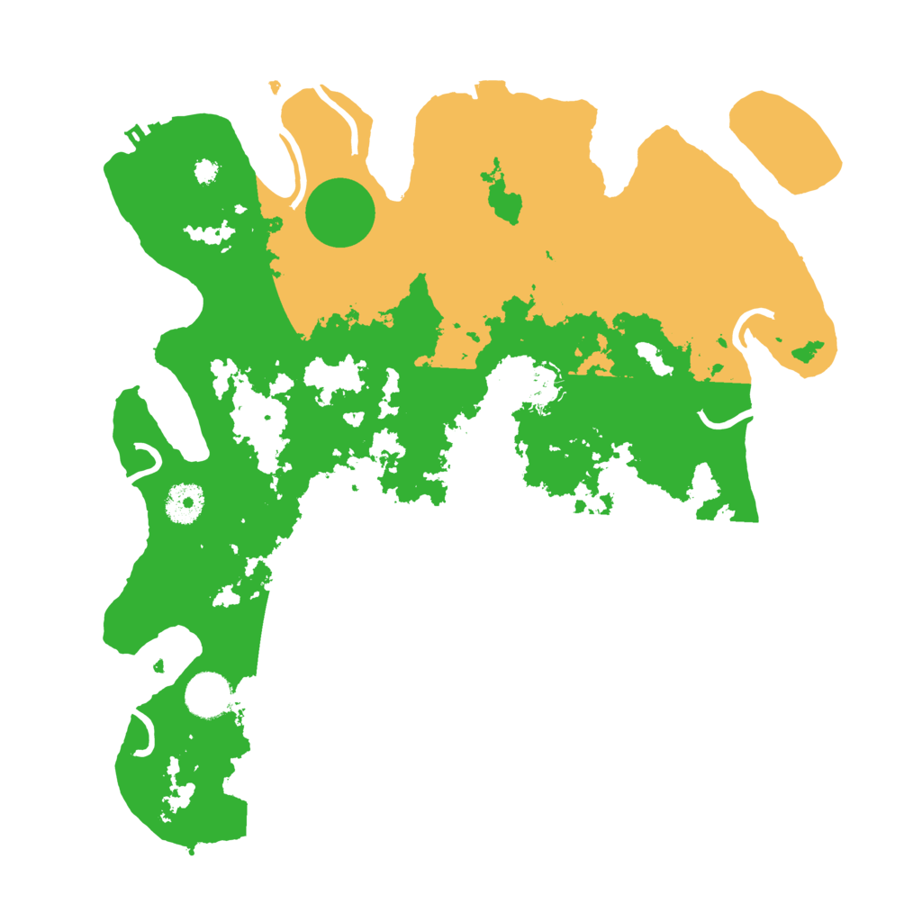 Biome Rust Map: Procedural Map, Size: 3500, Seed: 44444