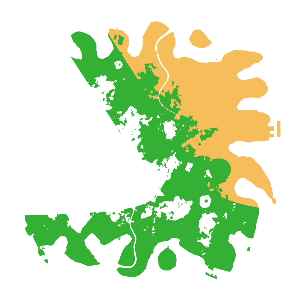 Biome Rust Map: Procedural Map, Size: 3600, Seed: 10088430