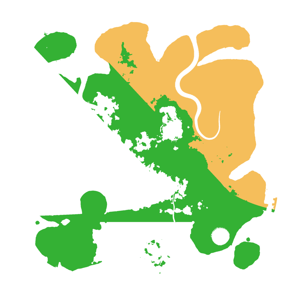 Biome Rust Map: Procedural Map, Size: 3000, Seed: 92697