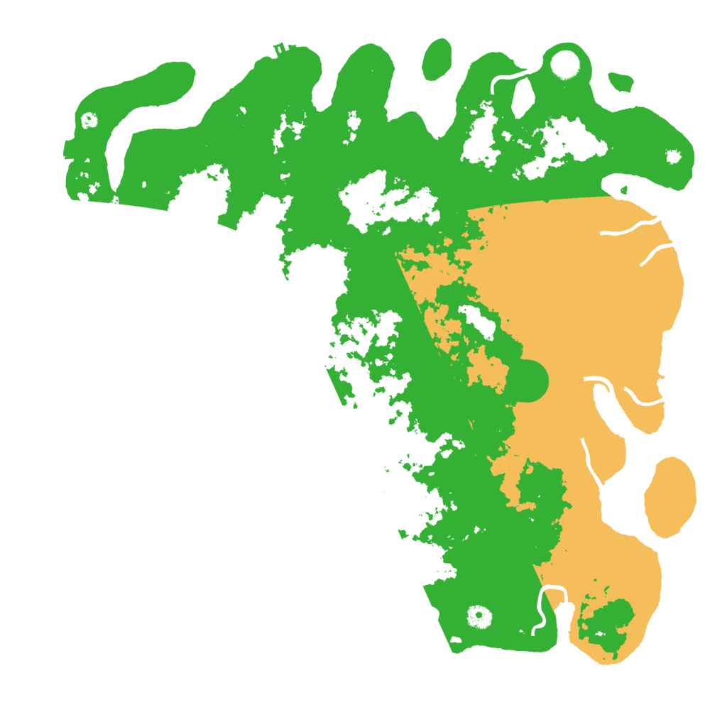 Biome Rust Map: Procedural Map, Size: 4500, Seed: 9888