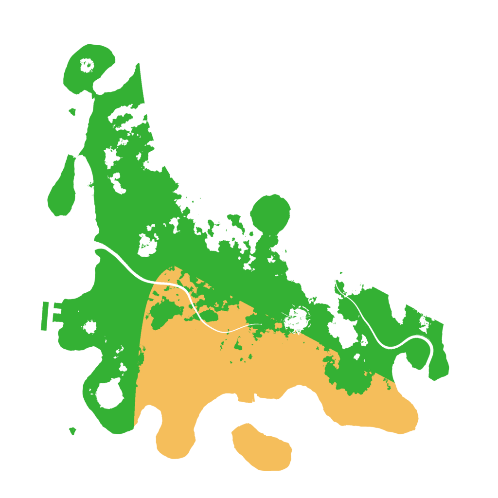 Biome Rust Map: Procedural Map, Size: 3500, Seed: 589364237