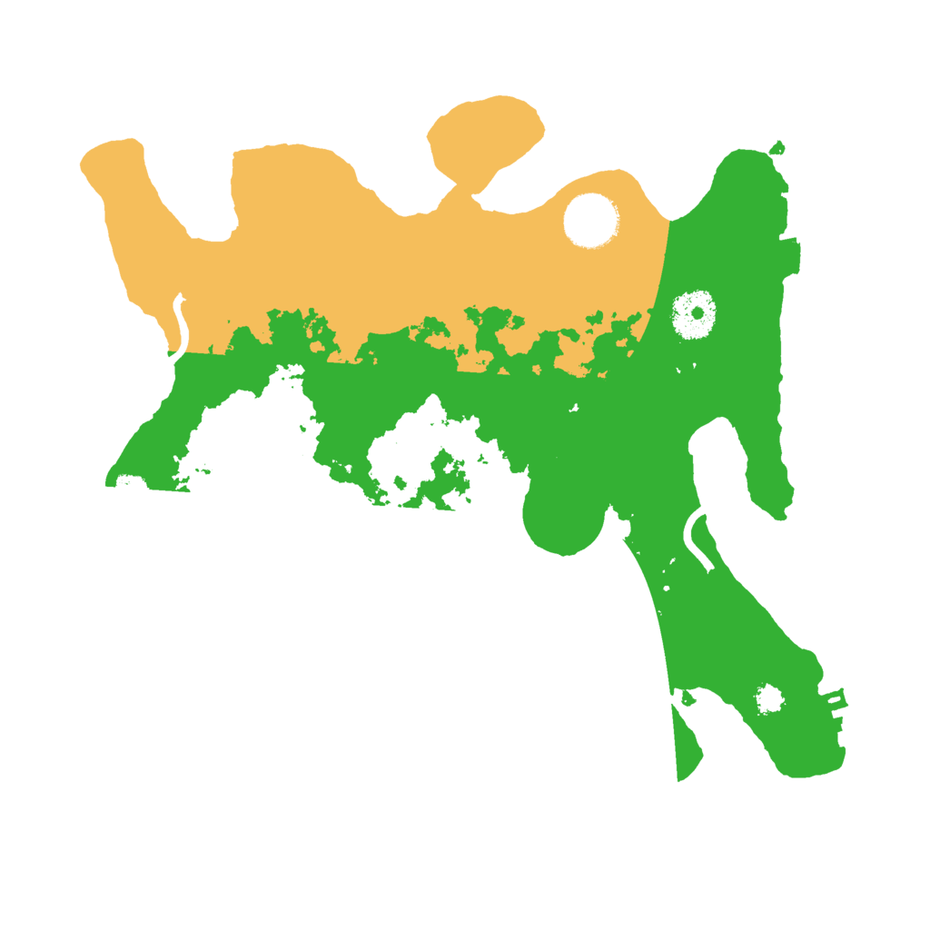 Biome Rust Map: Procedural Map, Size: 3000, Seed: 43853099