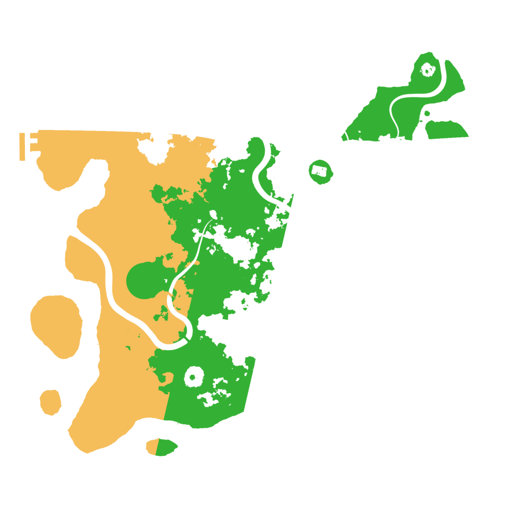 Biome Rust Map: Procedural Map, Size: 3700, Seed: 985729
