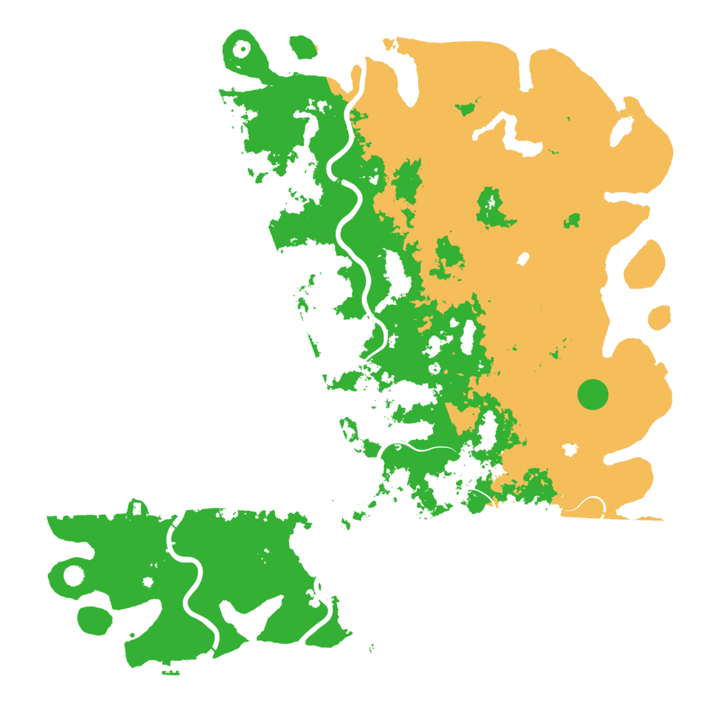 Biome Rust Map: Procedural Map, Size: 6000, Seed: 13856709