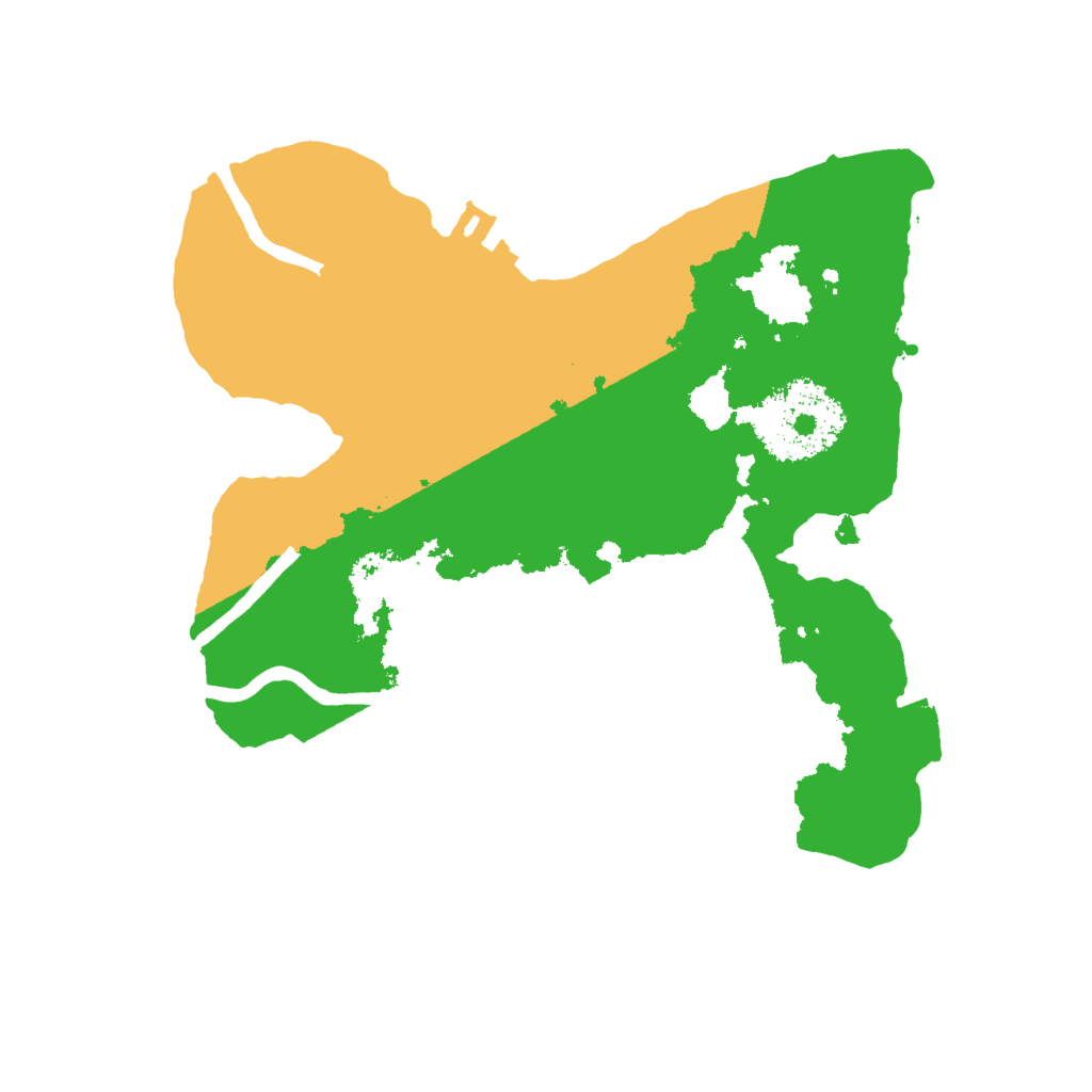 Biome Rust Map: Procedural Map, Size: 2000, Seed: 542