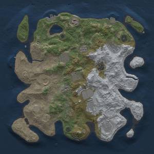 Thumbnail Rust Map: Procedural Map, Size: 3500, Seed: 2040240440, 18 Monuments