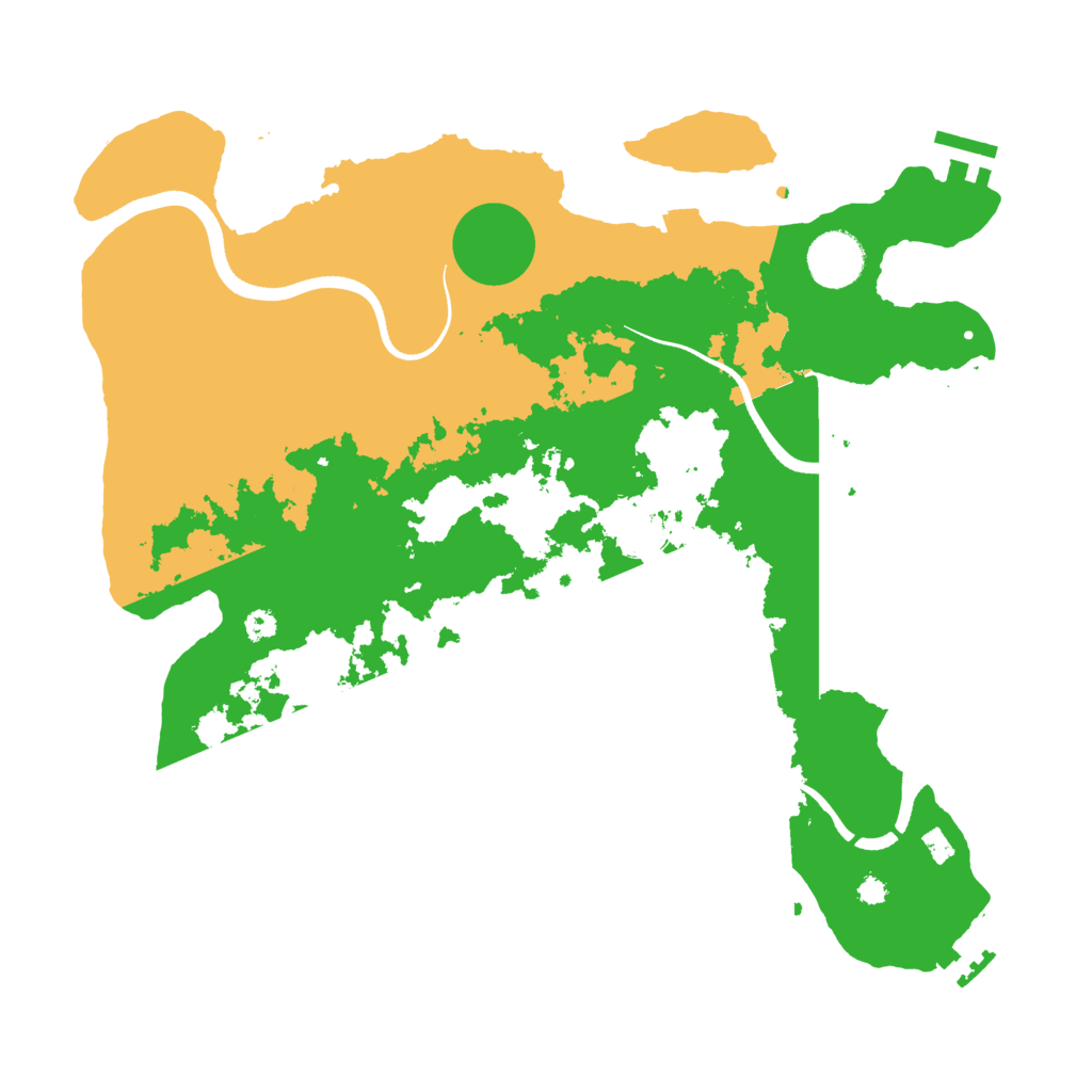 Biome Rust Map: Procedural Map, Size: 3500, Seed: 1872257867
