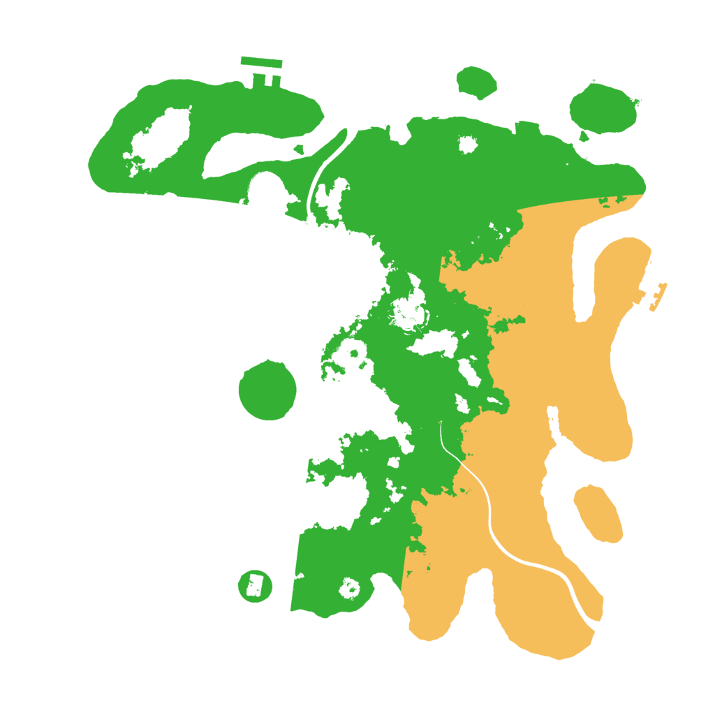 Biome Rust Map: Procedural Map, Size: 3500, Seed: 250916245