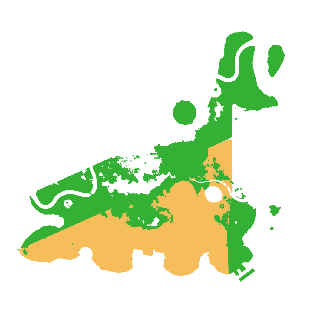Biome Rust Map: Procedural Map, Size: 3500, Seed: 71523283