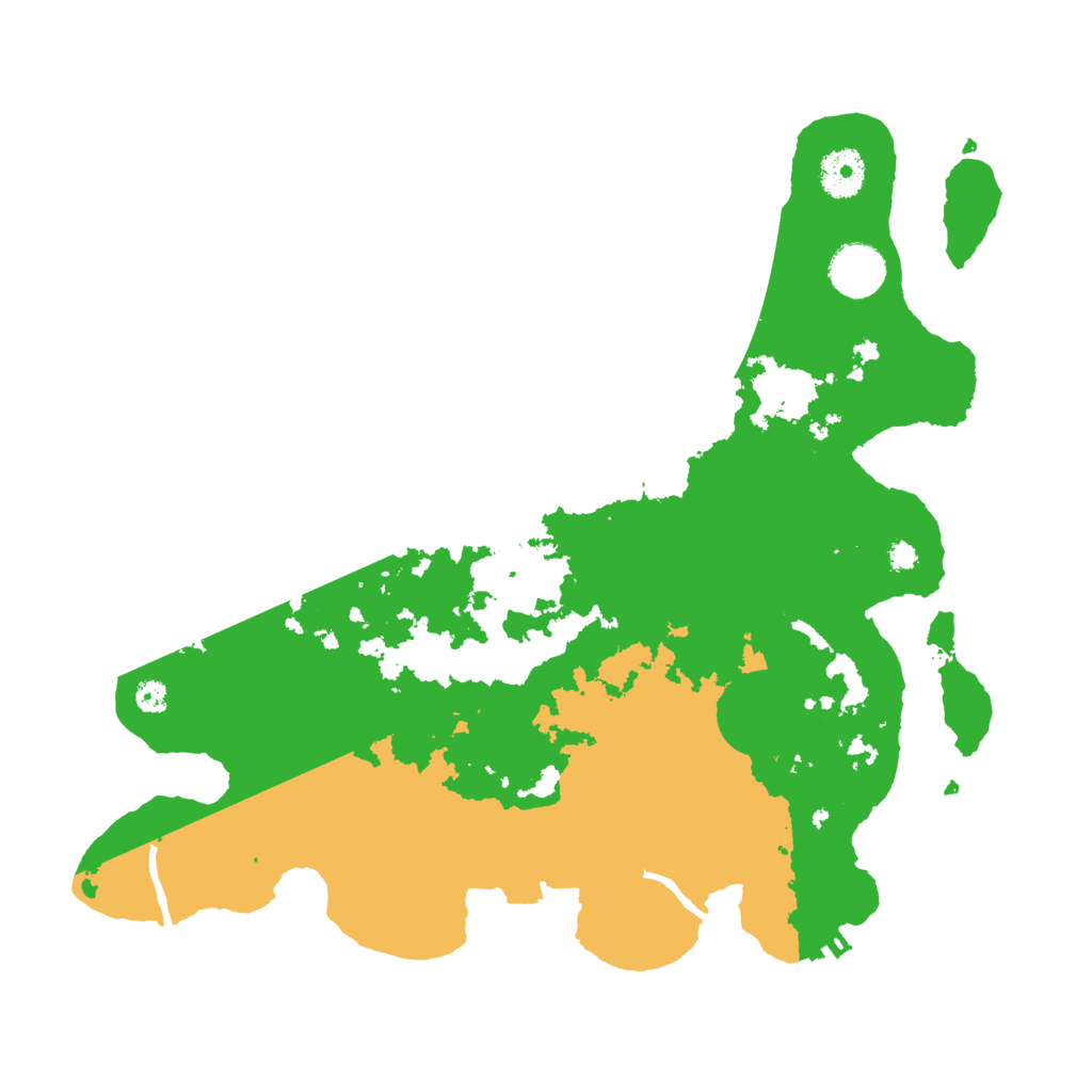 Biome Rust Map: Procedural Map, Size: 3500, Seed: 71523283