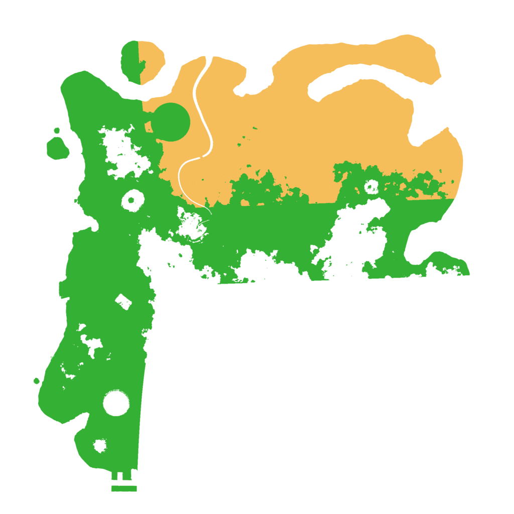 Biome Rust Map: Procedural Map, Size: 3500, Seed: 1096050477
