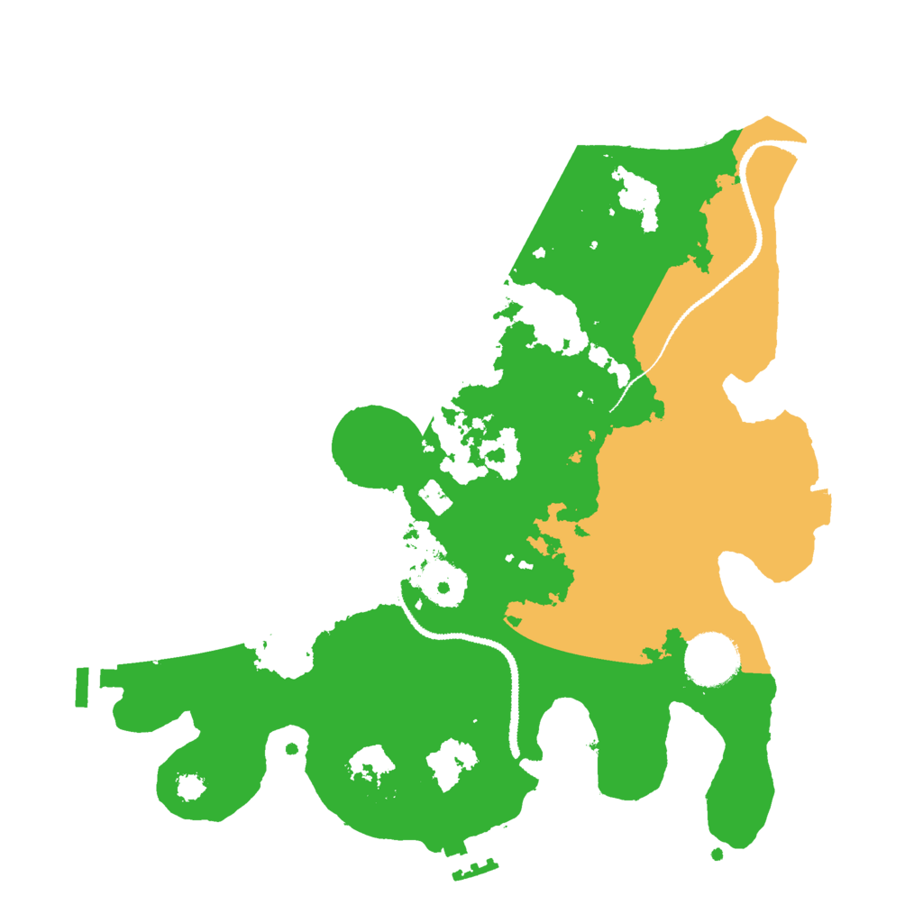 Biome Rust Map: Procedural Map, Size: 3000, Seed: 3588