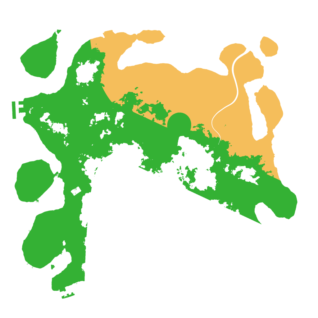 Biome Rust Map: Procedural Map, Size: 3700, Seed: 1058312515