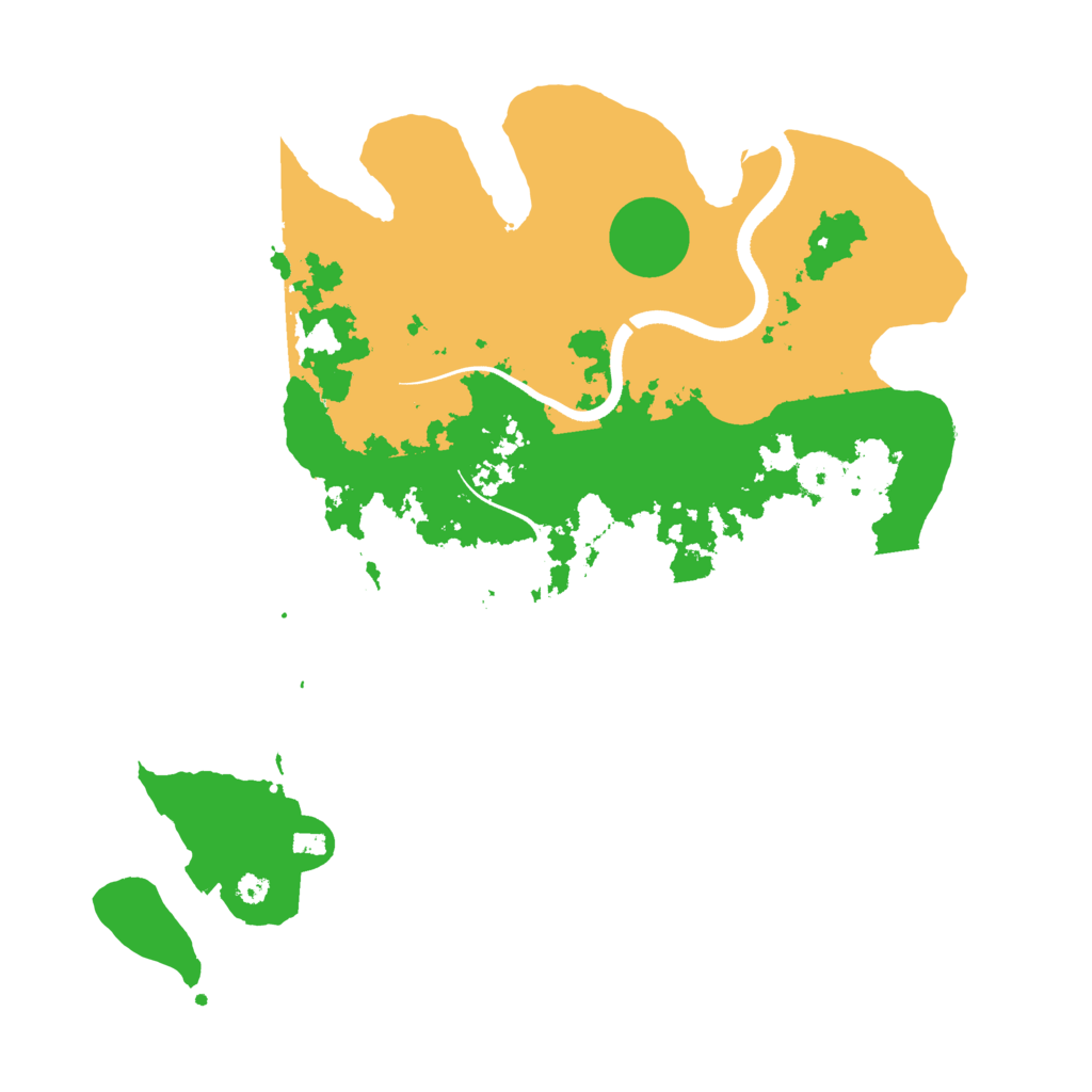 Biome Rust Map: Procedural Map, Size: 3600, Seed: 92159016