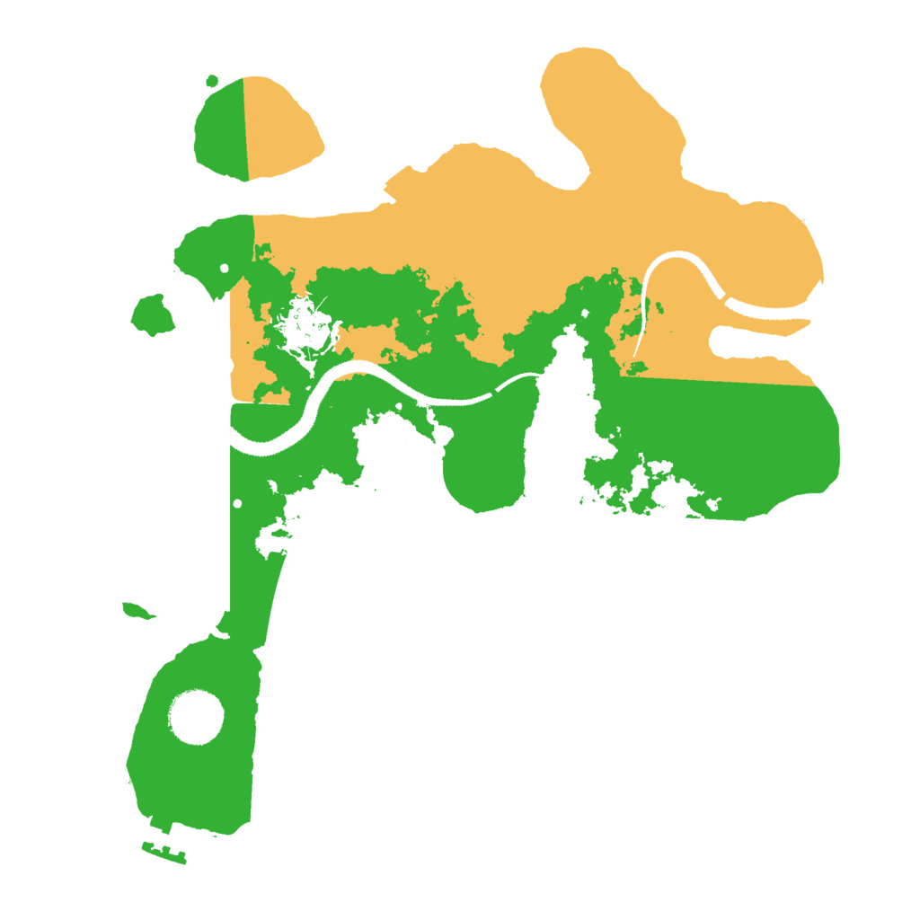 Biome Rust Map: Procedural Map, Size: 3000, Seed: 44444