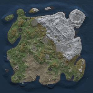 Thumbnail Rust Map: Procedural Map, Size: 3500, Seed: 32852, 16 Monuments