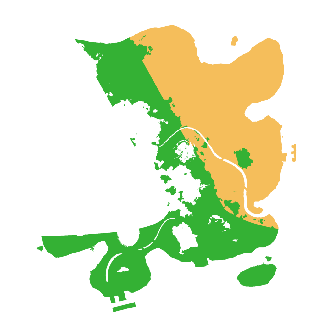 Biome Rust Map: Procedural Map, Size: 2800, Seed: 1408