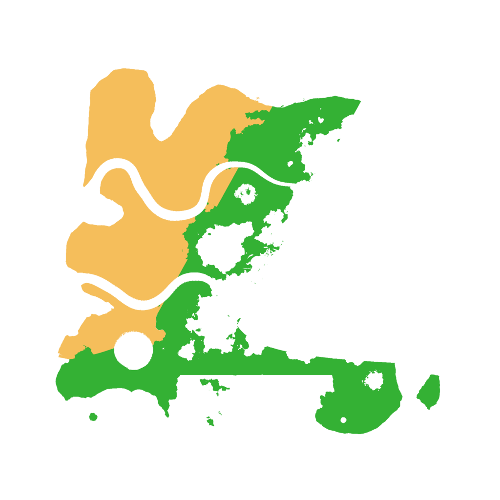 Biome Rust Map: Procedural Map, Size: 2500, Seed: 7825