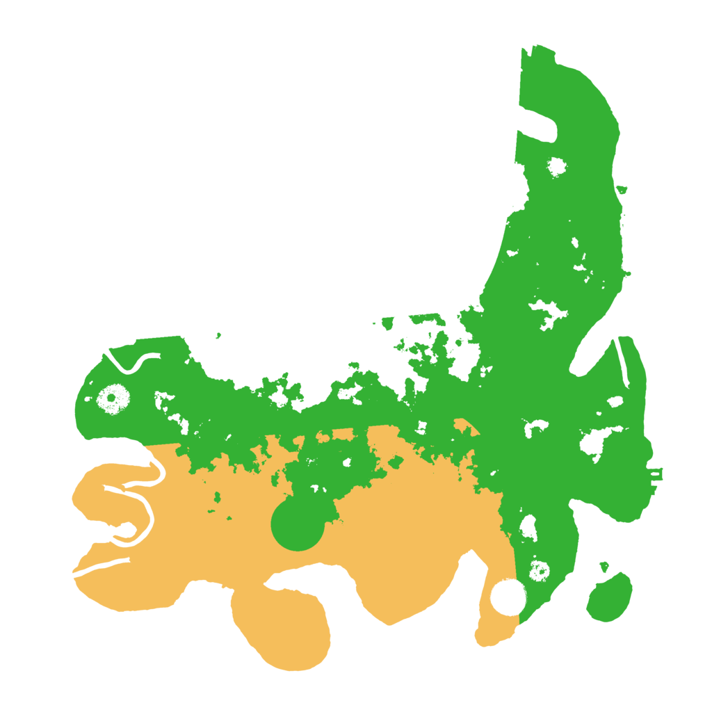 Biome Rust Map: Procedural Map, Size: 3500, Seed: 283461283