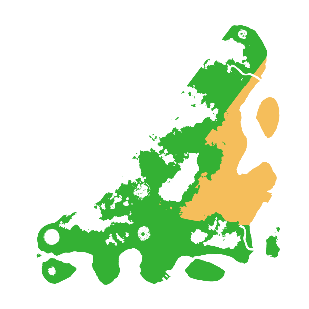 Biome Rust Map: Procedural Map, Size: 3500, Seed: 1651