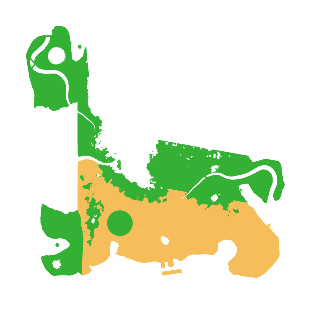 Biome Rust Map: Procedural Map, Size: 3200, Seed: 6969420