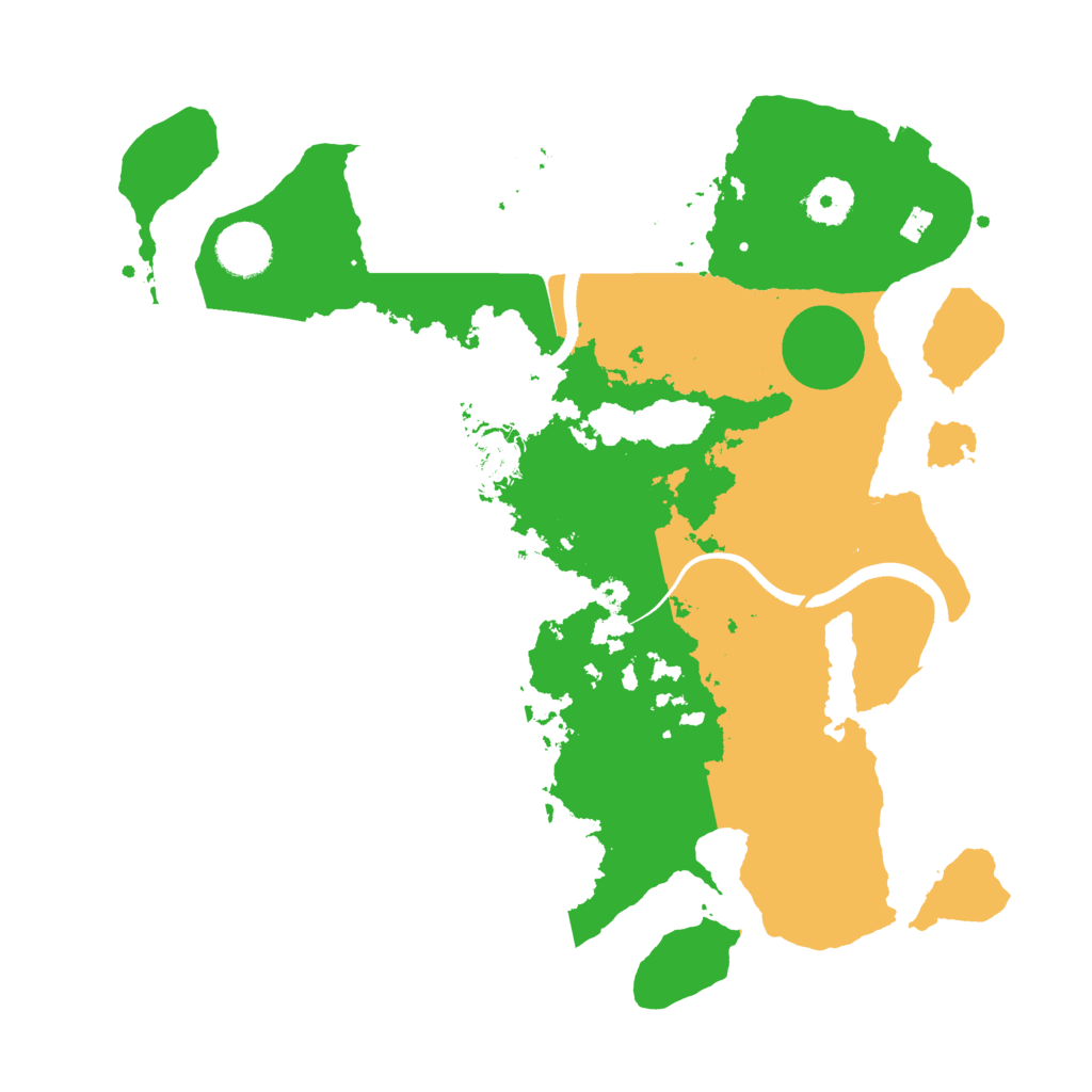Biome Rust Map: Procedural Map, Size: 3500, Seed: 1187830293