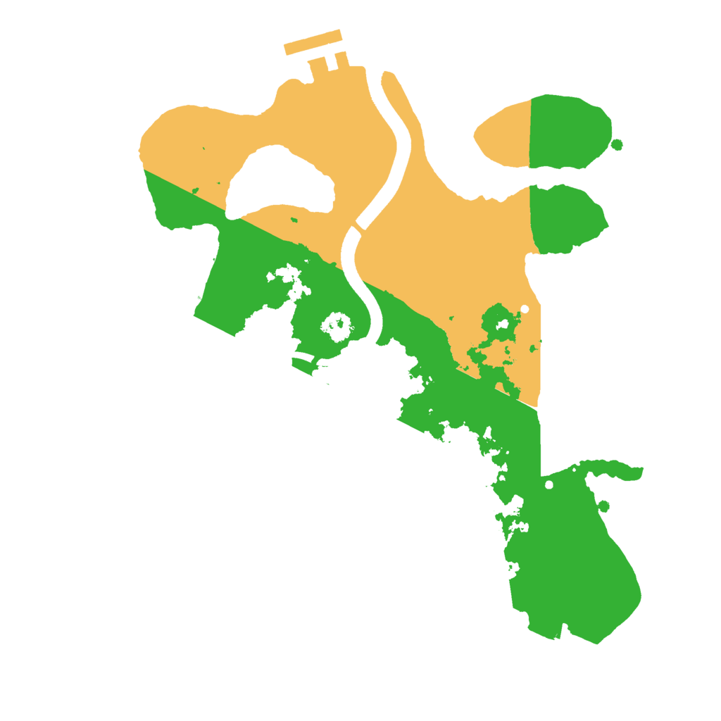 Biome Rust Map: Procedural Map, Size: 2500, Seed: 1797468580