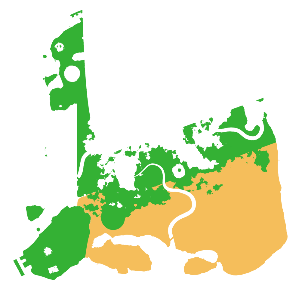 Biome Rust Map: Procedural Map, Size: 3500, Seed: 104976047
