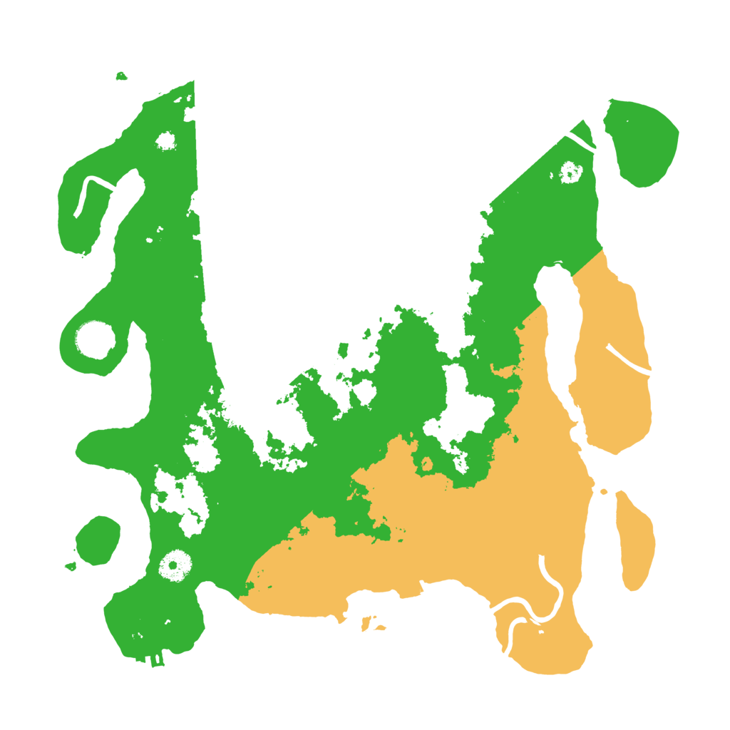 Biome Rust Map: Procedural Map, Size: 3500, Seed: 55956739