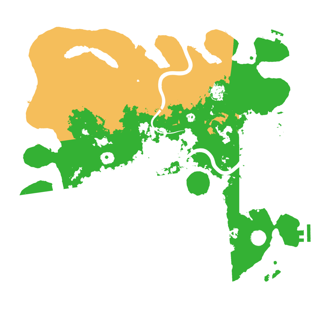 Biome Rust Map: Procedural Map, Size: 3700, Seed: 7250645