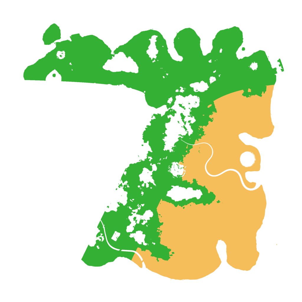 Biome Rust Map: Procedural Map, Size: 3500, Seed: 1392995781