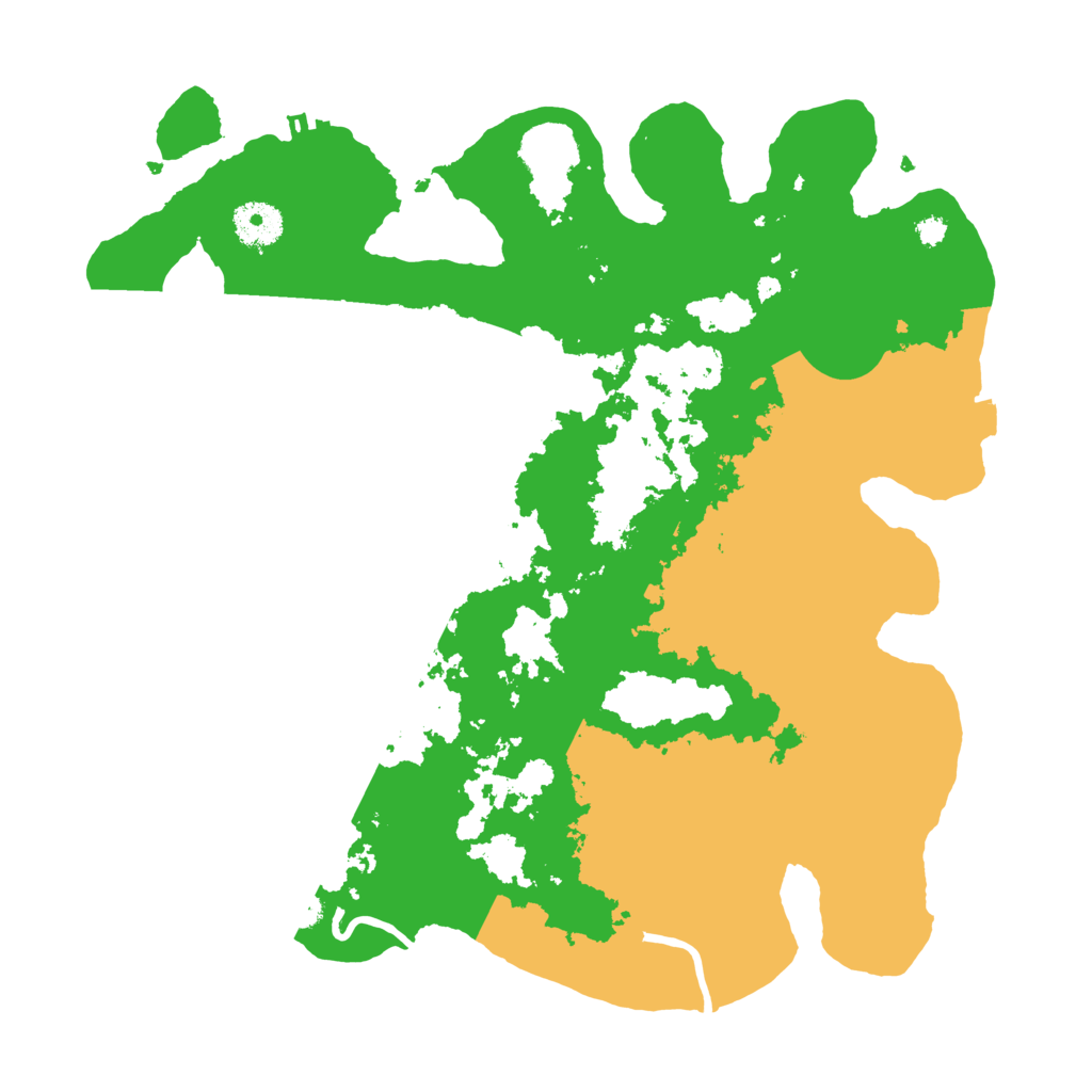 Biome Rust Map: Procedural Map, Size: 3500, Seed: 1392995781