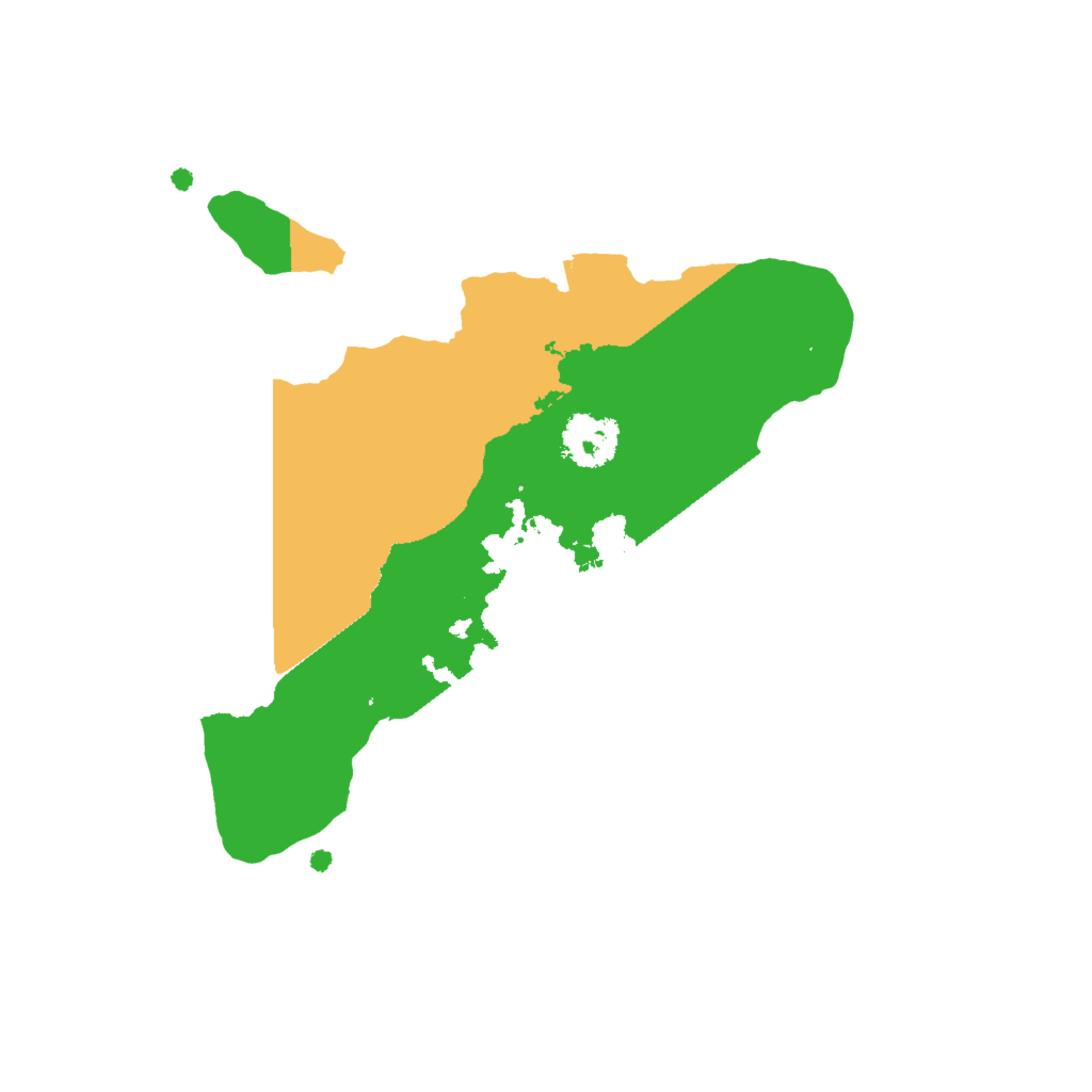 Biome Rust Map: Procedural Map, Size: 2000, Seed: 1195105117