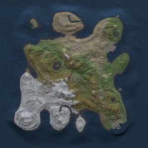 Thumbnail Rust Map: Procedural Map, Size: 2500, Seed: 1389661607, 8 Monuments