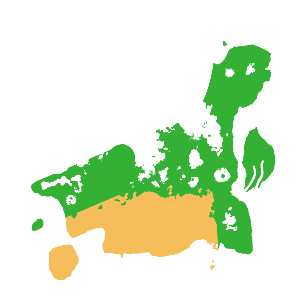 Biome Rust Map: Procedural Map, Size: 3000, Seed: 81389195