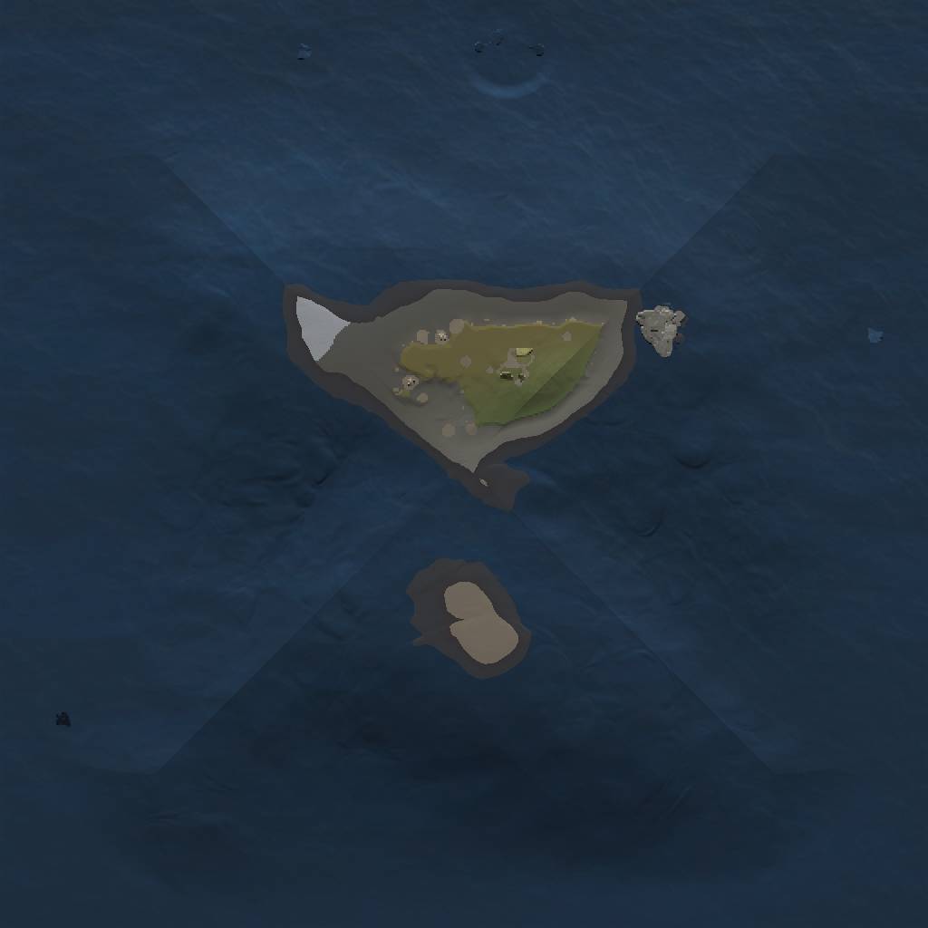 Rust Map: Procedural Map, Size: 1000, Seed: 568563360, 3 Monuments