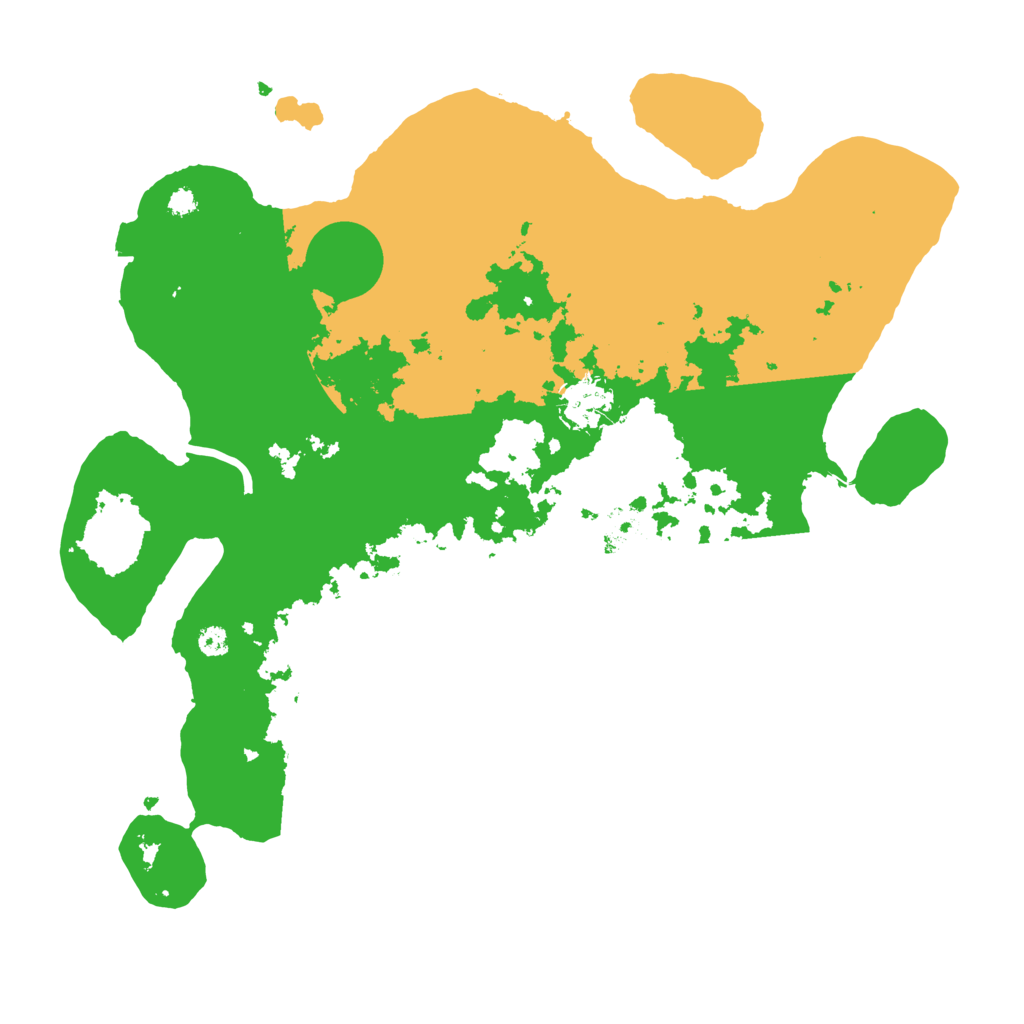 Biome Rust Map: Procedural Map, Size: 3500, Seed: 1142