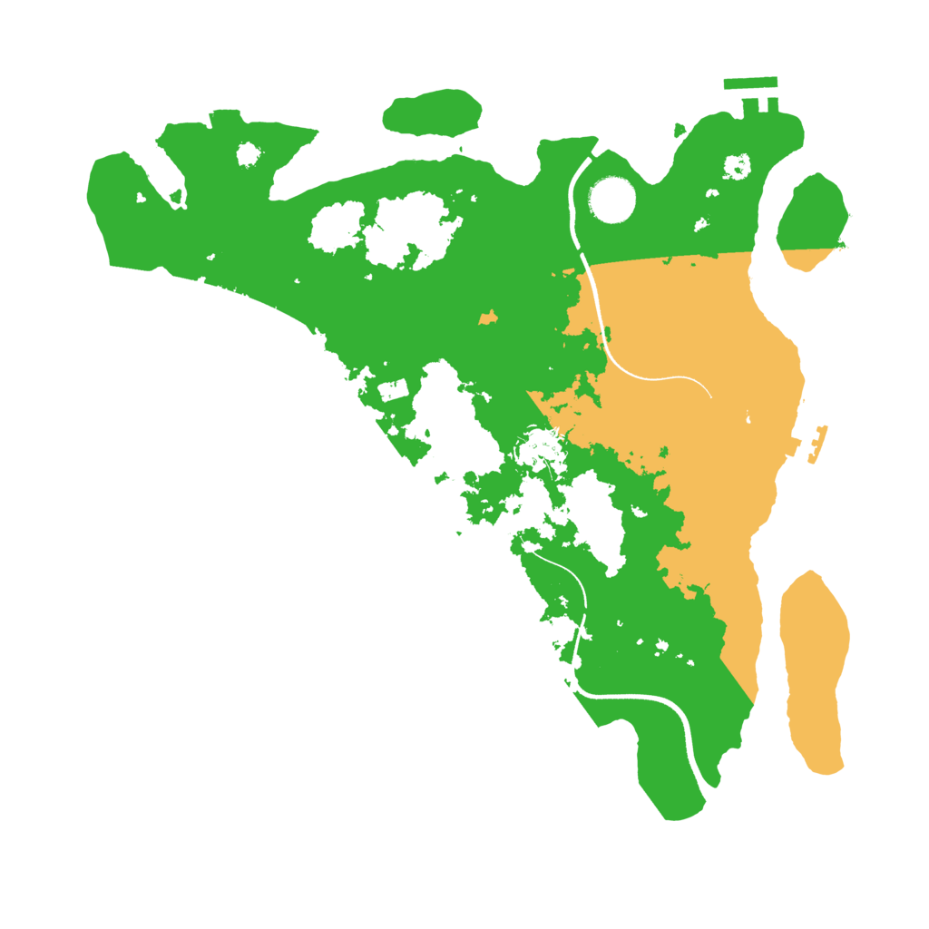 Biome Rust Map: Procedural Map, Size: 3500, Seed: 1409474428