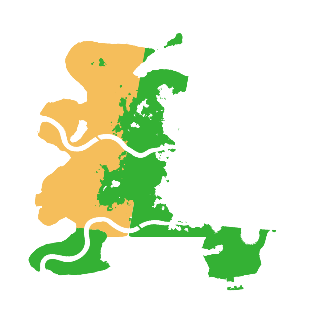 Biome Rust Map: Procedural Map, Size: 3000, Seed: 64644