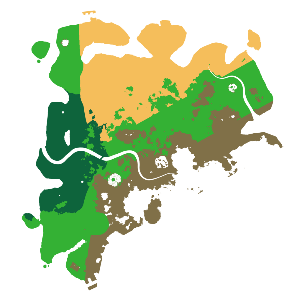 Biome Rust Map: Procedural Map, Size: 3500, Seed: 354954253