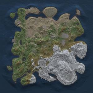 Thumbnail Rust Map: Procedural Map, Size: 3500, Seed: 354954253, 16 Monuments