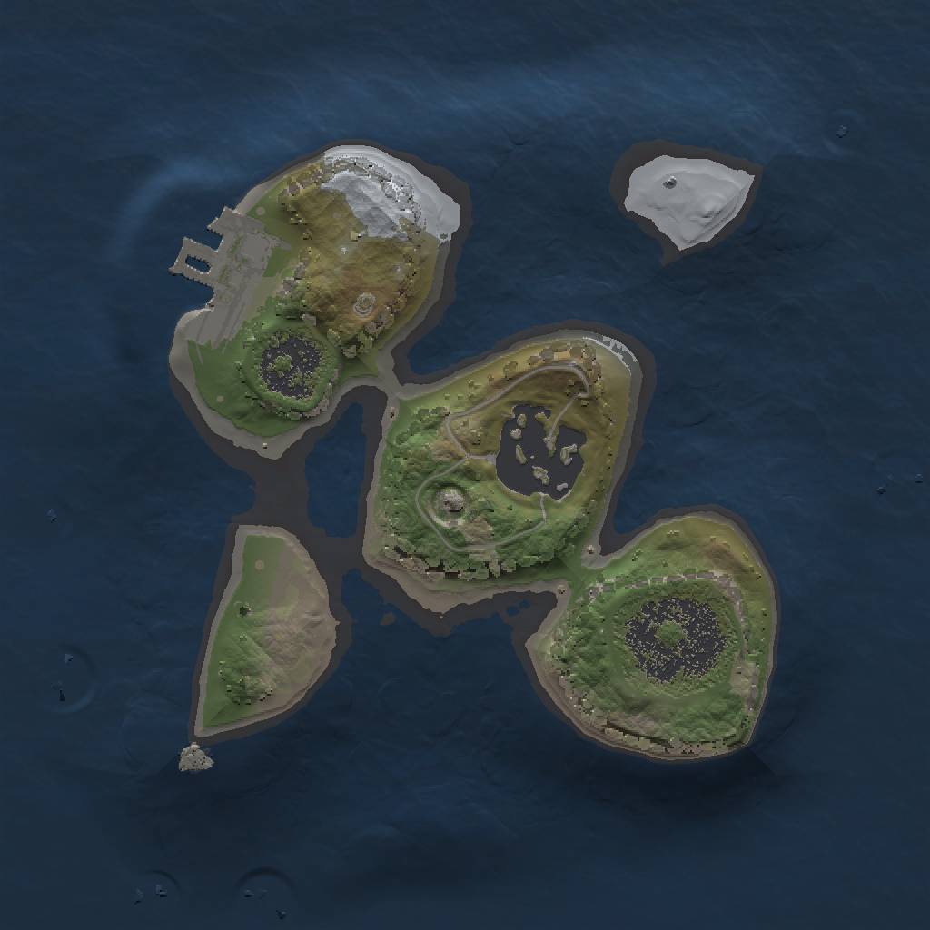 Rust Map: Procedural Map, Size: 1500, Seed: 187547512, 5 Monuments