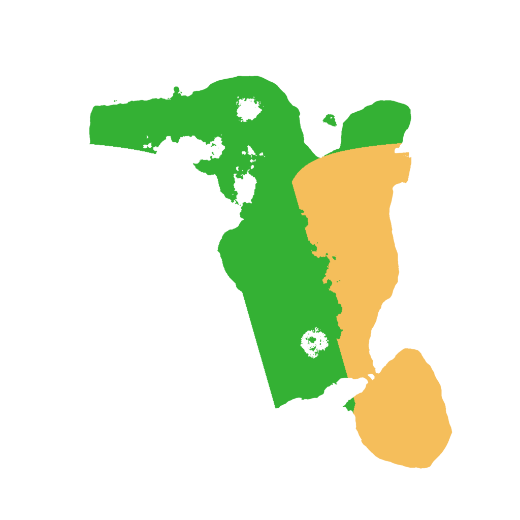 Biome Rust Map: Procedural Map, Size: 2000, Seed: 12486