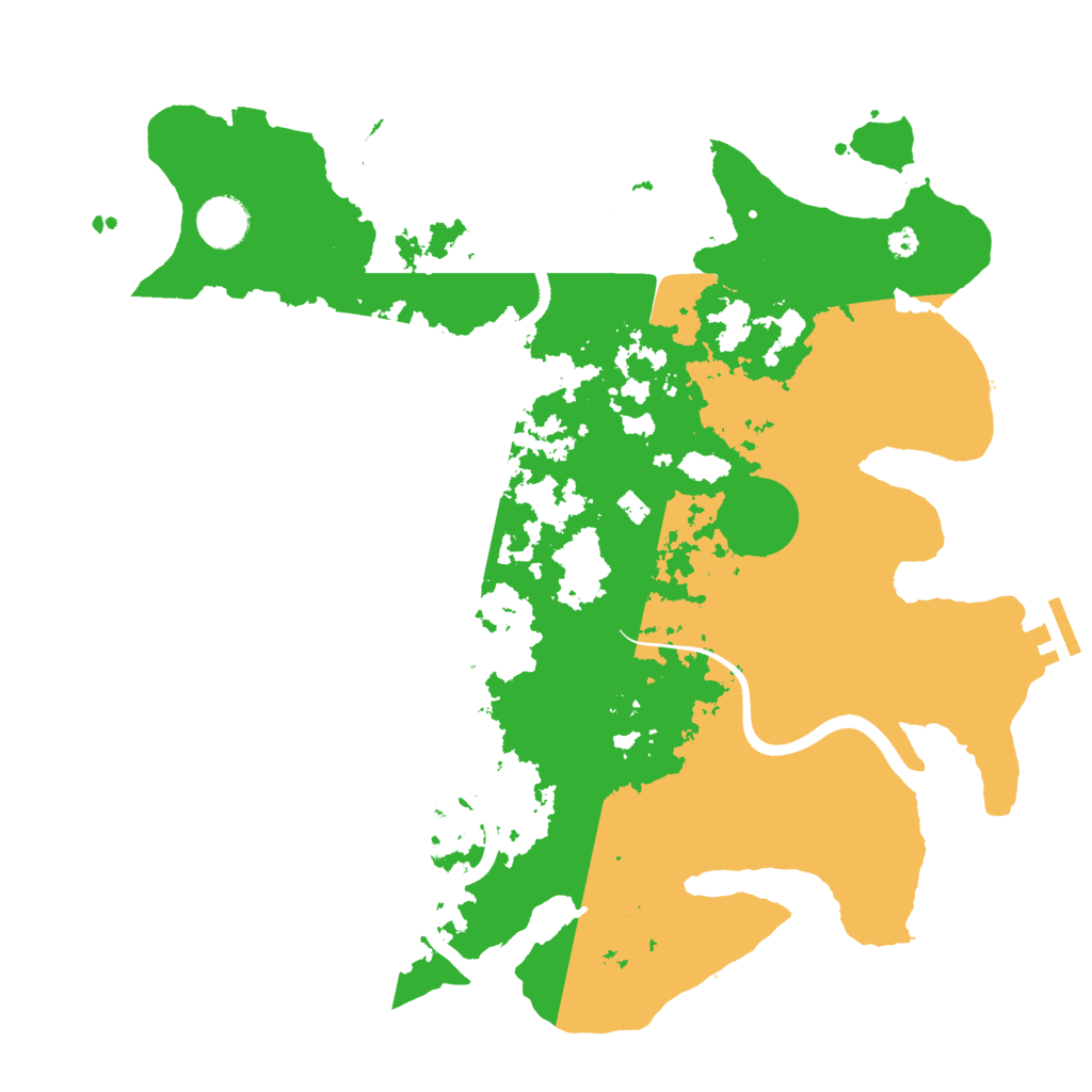 Biome Rust Map: Procedural Map, Size: 3700, Seed: 1115651390